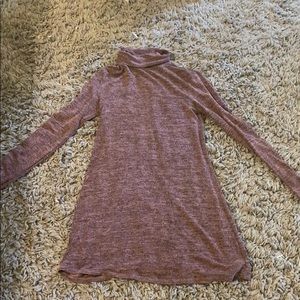 Mauve turtleneck dress